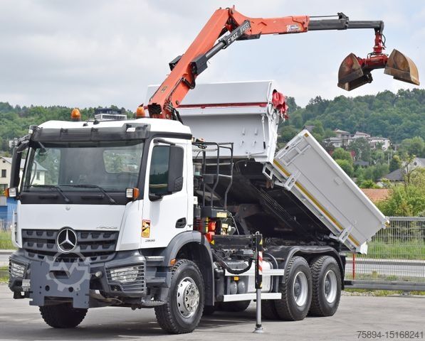 Grúa montada en camión MERCEDES-BENZ AROCS 2635* FASSI F165AZ.0.22 + FUNK * 6x4