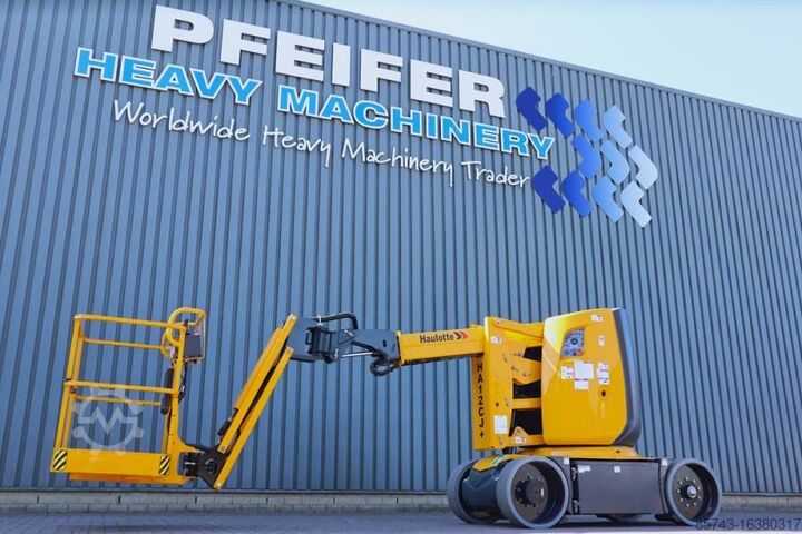 Plataforma de trabalho telescópica articulada Haulotte HA12CJ+ Valid inspection, *Guarantee! Electric, 12