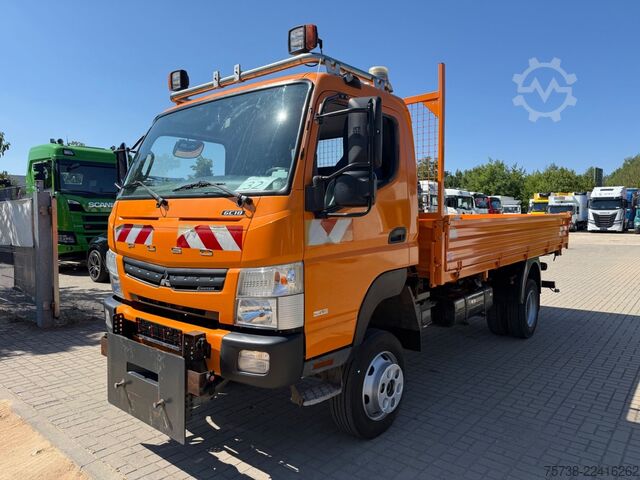 Transporter mit Kipper FUSO 6C18 4x4 ALLRAD/ANBAUPLATTE/3-Seiten-Kipper/AHK