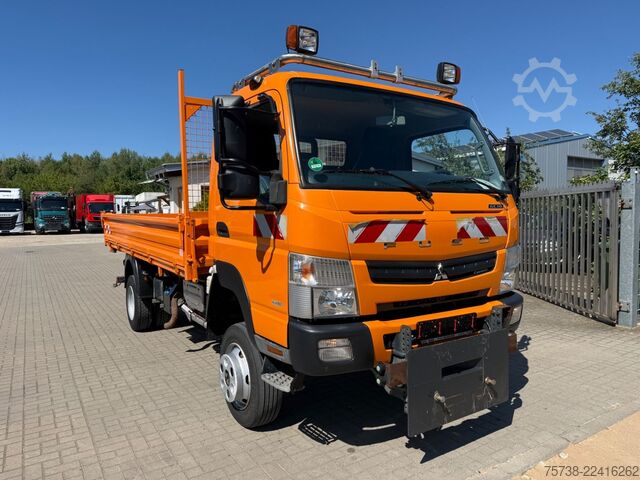 Transporter mit Kipper FUSO 6C18 4x4 ALLRAD/ANBAUPLATTE/3-Seiten-Kipper/AHK