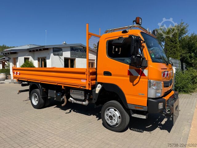 Transporter mit Kipper FUSO 6C18 4x4 ALLRAD/ANBAUPLATTE/3-Seiten-Kipper/AHK