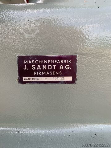 Hydraulic Swing-Arm Cutting Press – 18 tonnes j. Sandt AG, Pirmasens 410