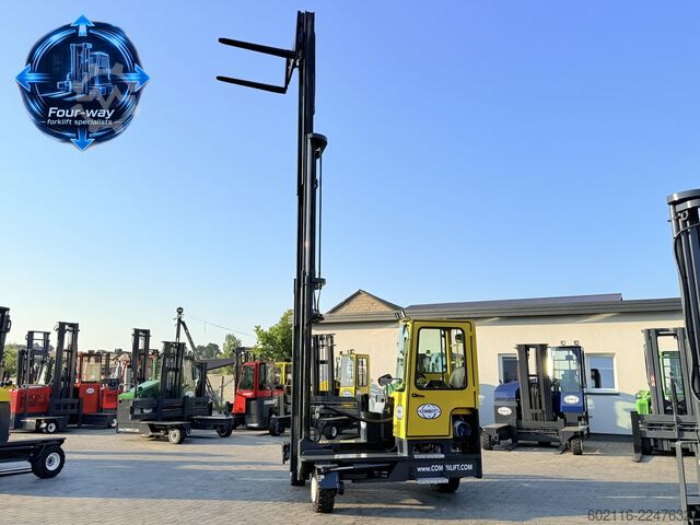 Dört yollu forklift Combilift C5000XL GAS TRIPLEX 6920 FREE-LIFT CABIN