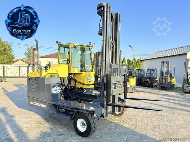 Dört yollu forklift Combilift C5000XL GAS TRIPLEX 6920 FREE-LIFT CABIN