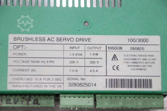 AC servo upravljač Control Techniques MAXAX 100/3000