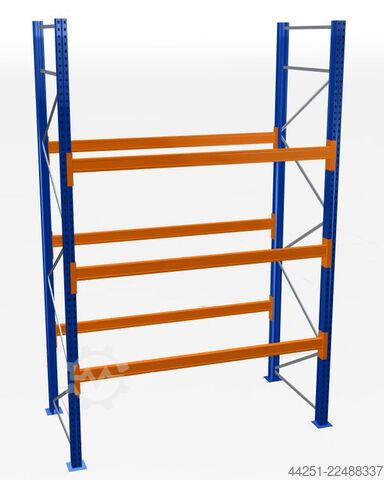 Schulte raft pentru paleți, cadru de bază Schulte Lagertechnik S610-M18 + LNS-Duo 110 x 50 x 2700 mm