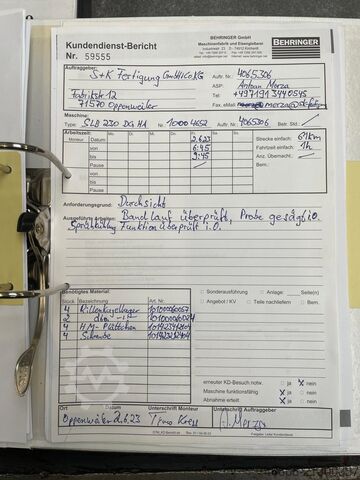 Scie à ruban horizontale entièrement automatique Behringer HBP 313