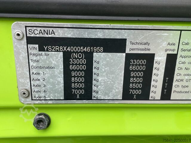 Kranbil Scania R520 R520 V8 LB 8x4*4HNB Effer 525 / 6S + JIB 6...