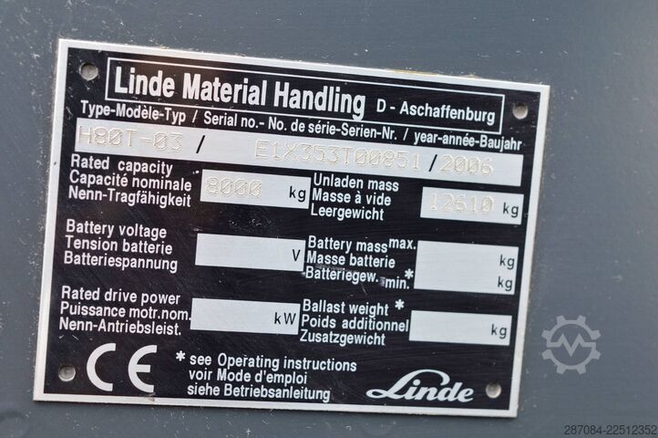 叉车 Linde H80T-03