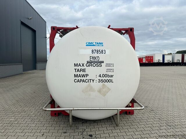 Kontainer tangki CIMC 34.820L / 1-comp. / 4 BAFFLES / 20FT swapbody /...