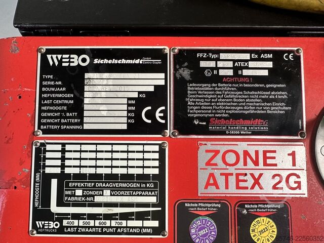 D 1216 ASM * Atex EX * 2G / Z1 * UUSI akku !! SICHELSCHMIDT D 1216 ASM * Atex EX  * 2G / Z1 * NEW battery !!