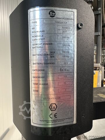 SWE 200 * تجريبي * Atex EX * بايروبان 2G / المنطقة 1 * بطارية جديدة !! BT SWE 200 * DEMO * Atex EX * Pyroban 2G / Z1 * NEW battery !!