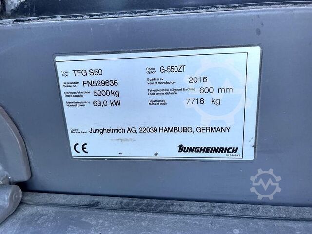 LPG vysokozdvižné vozíky Jungheinrich TFG S50