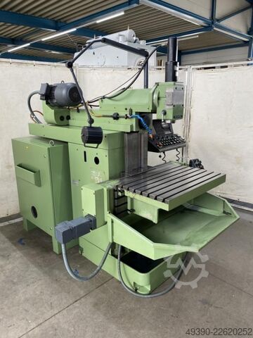 CNC Fräsmaschine, Werkzeugfräsmaschine mit Handrädern und Bahnsteuerung GRUNDIG Contur 2, Fräsmaschi DECKEL FP 4 MA