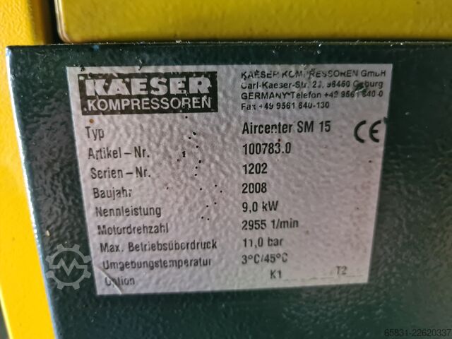 Schraubenkompressor Kaeser AIrcenter SM 15