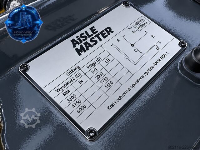Xe nâng cho lối đi hẹp AISLE MASTER 20WE | TRIPLEX 6000MM | SIDE SHIFT