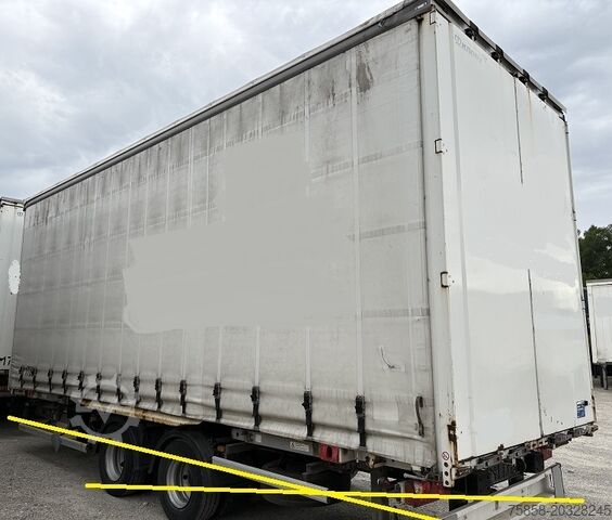Tukar badan dengan platform dan terpal Krone Jumbo 7,82m 3m hoch Hubdach + Edscha