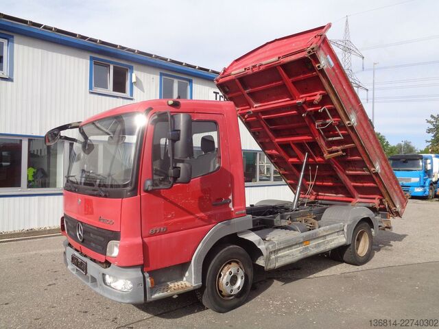 Platvorm-kallur MERCEDES-BENZ Atego 816 K Blatt EU4 Meiller Kipper