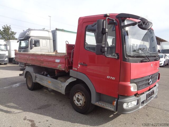 Platvorm-kallur MERCEDES-BENZ Atego 816 K Blatt EU4 Meiller Kipper