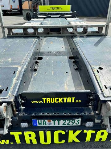 Low loader semitrailer GOLDHOFER Tele, Radmulden, Baggerstielmulde, MIETEN?
