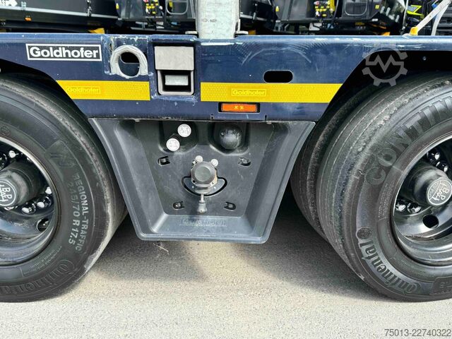 Low loader semitrailer GOLDHOFER Tele, Radmulden, Baggerstielmulde, MIETEN?