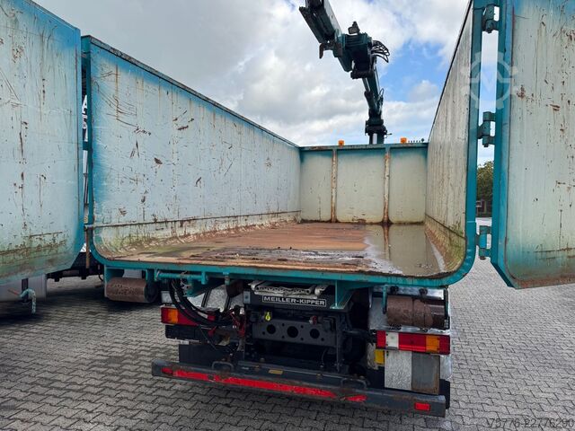 Camión portacontenedores de gancho MERCEDES-BENZ 2632 Actros 6x4 Meiller Abroller KRAN Salzstreu