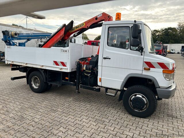 Furgão com grua montada em camião MERCEDES-BENZ 815D Pritsche + PK7501 Kran Allrad 4x4