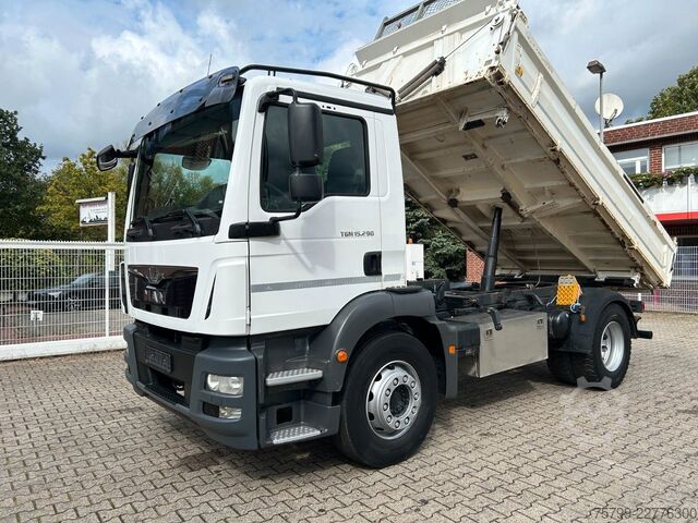 Camion basculante trilateral MAN 15.290 TGM  MEILLER 3Skipper 4x2