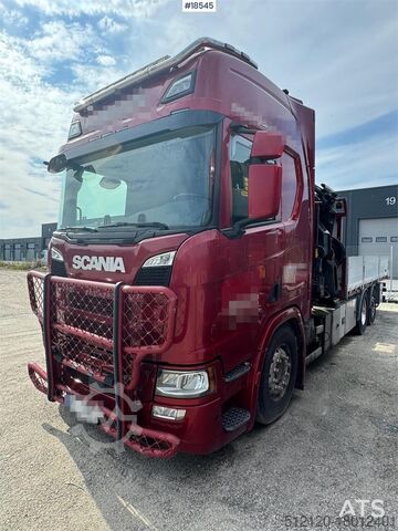 รถเครน Scania R500 6x2 crane truck w/ 47 t/m Hiab crane with jib