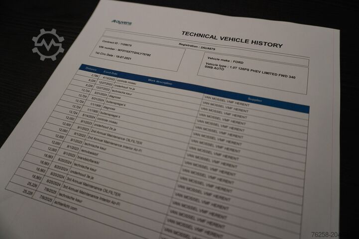 Furgão de caixa Ford Transit Custom 1.0 125PK EcoBoost Hybride Benzi...