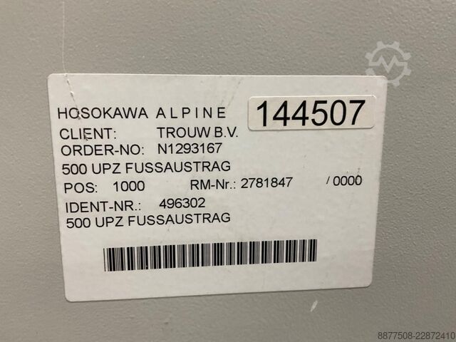 Centrifugaalventilator Hosokawa Alpine hamermolen