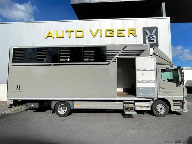 Transport de chevaux Mercedes-Benz Atego 1018 *5paarden*Airco*Luchtvering A verste...