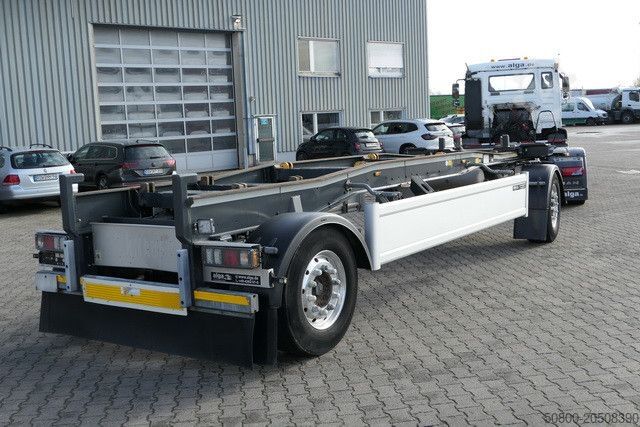 롤 오프 트레일러 HÜFFERMANN HSA 18.70 LS, Schlitten, Alu-Felgen, Staukasten