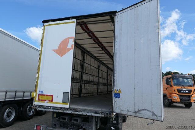 방수포가 설치된 오픈 세미트레일러 SCHMITZ CARGOBULL SCS 24/L-13.62 EB,Mitnahmestapler,Gelenkt,Edscha