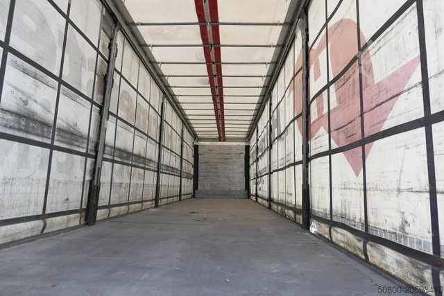 방수포가 설치된 오픈 세미트레일러 SCHMITZ CARGOBULL SCS 24/L-13.62 EB,Mitnahmestapler,Gelenkt,Edscha