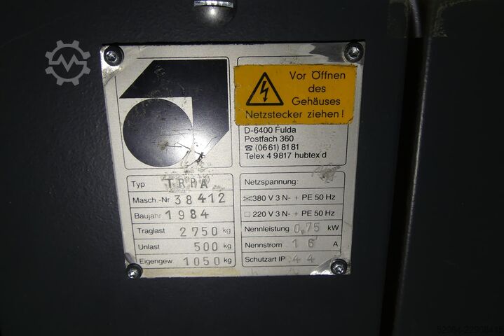 Hubtex - Rolpaternoster Hubtex TRPA