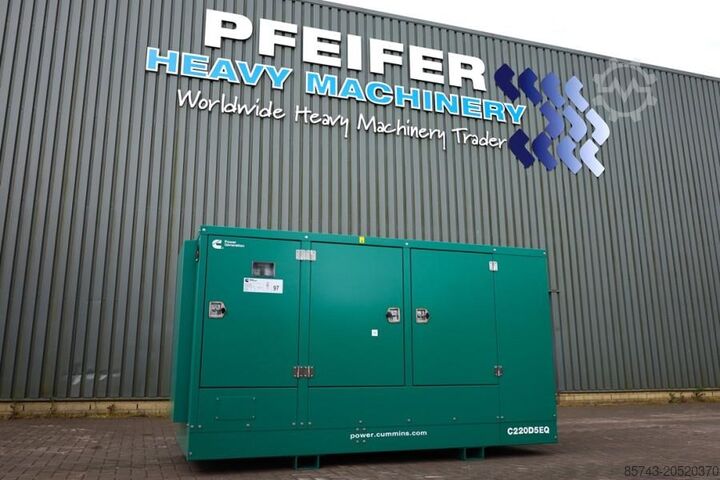 Aggregerad Cummins C220D5EQ Declaration of Conformity, Diesel, 220kVA