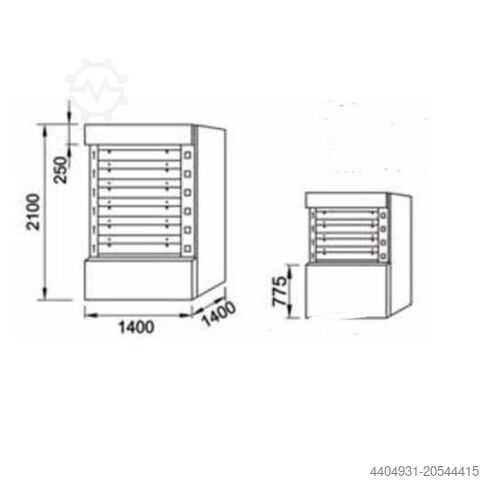 Compagnon 900 deck oven, 4 chambers, 900x PANIMATIC C 900 4 BOUCHES
