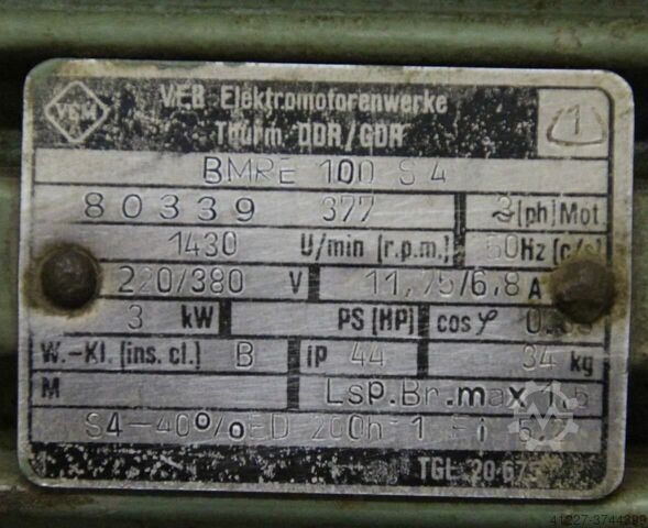 Elektromotor 3 kW 1430 o / min VEM BMRE100S4