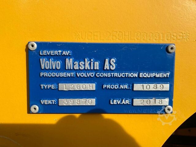 Radlader Volvo L 260 H (CDC + BSS)