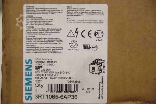  Siemens 3RT1065-6AP36