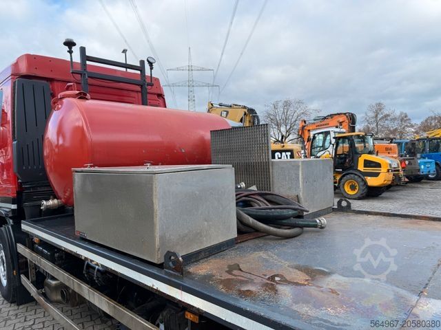 Tovornjak za prevoz avtomobilov IVECO AS320S50 Baumaschinentransporter hydr. Rampe