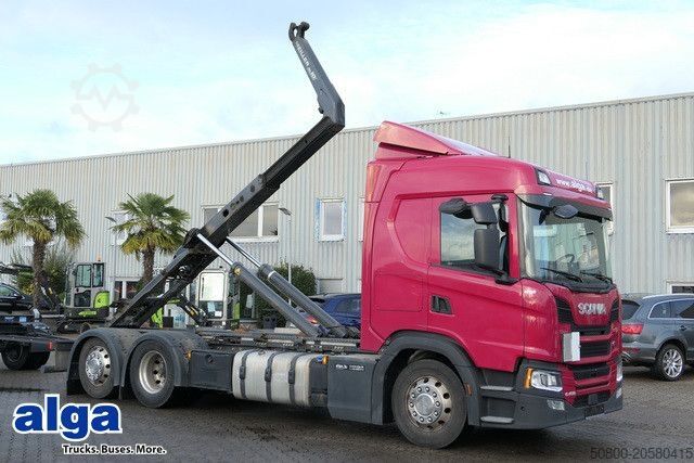 Kroghejselastbil SCANIA G 450 6x2, Meiller RL 18.65, Retarder,Alu-Felgen