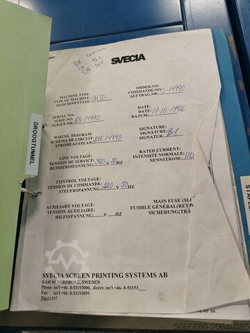 Mesin Sablon 1 Warna 160x210cm SVECIA SAM II X / SHJD / SAB-B / HTB Heron