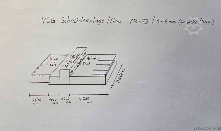 LSG mašina za sečenje Lisec VB-33