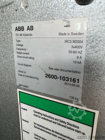Robô industrial ABB Robotics IRB 2600 20/1.65 IRC5 M2004 Multimove
