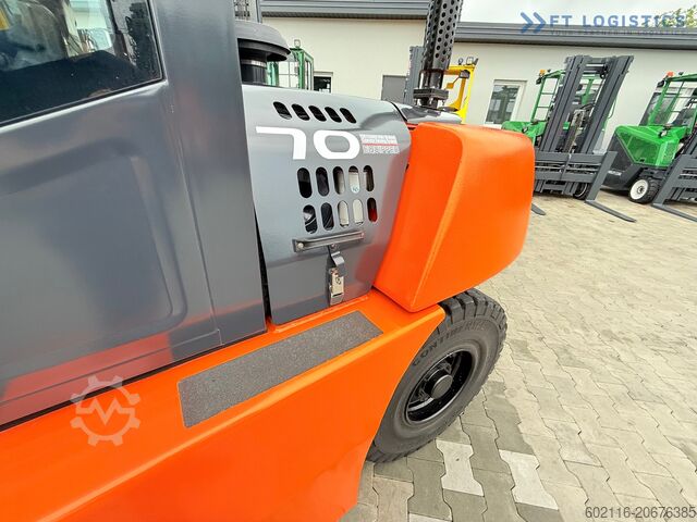 Forklift empat roda DOOSAN 70 / DUPLEX / FORK 2500MM / POSITIONER