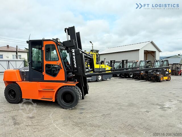 Forklift empat roda DOOSAN 70 / DUPLEX / FORK 2500MM / POSITIONER