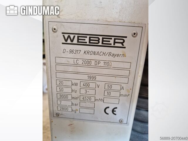 Tračna brusilica WEBER LC 2000 DP 1100