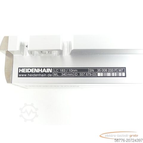 하이덴하인 성분 Heidenhain LC 183 ML 340 mm Id. 557 679-03 SN:35008233P + AE LC 1x3 - ungeb.! -